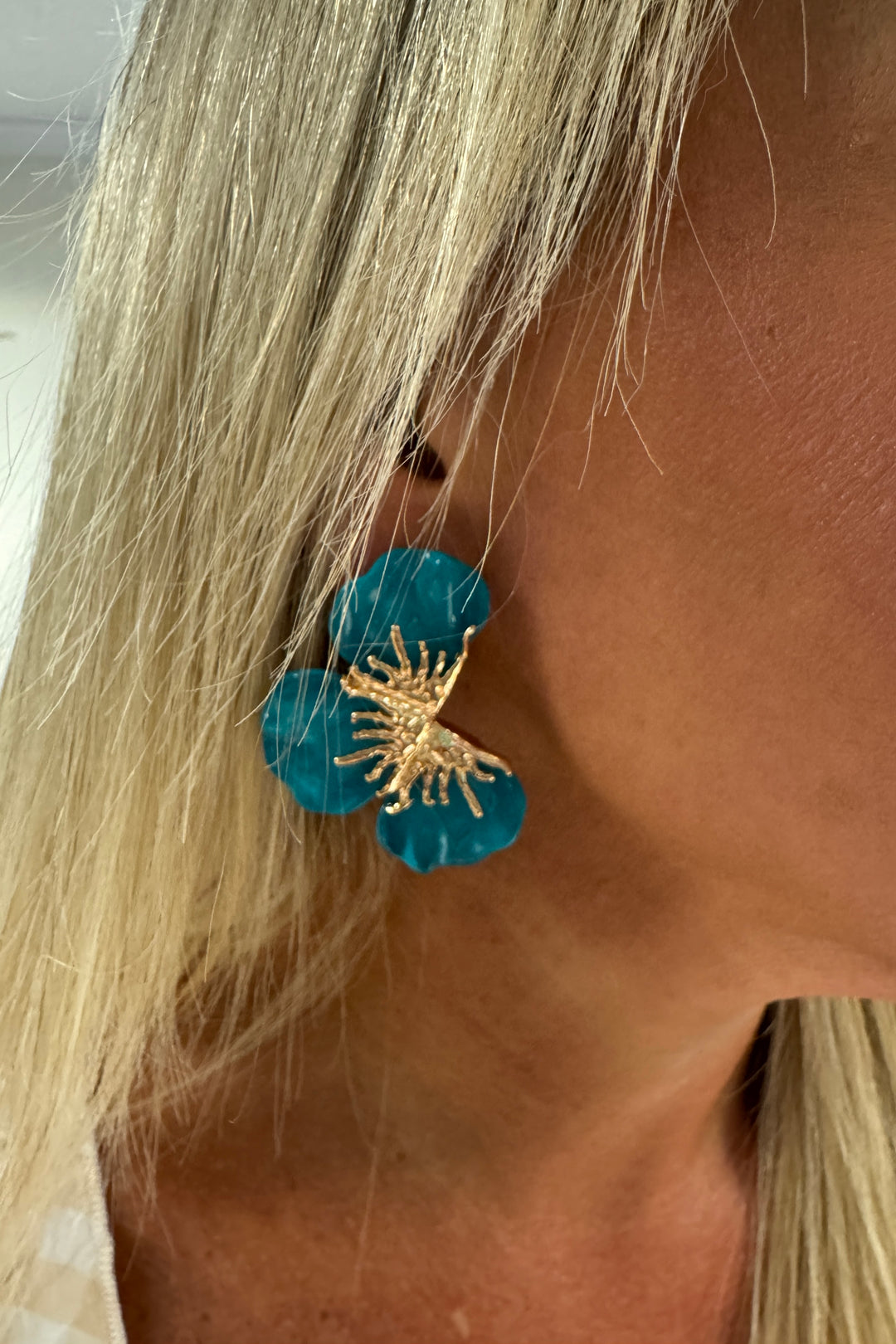 Sadler Earrings, blue