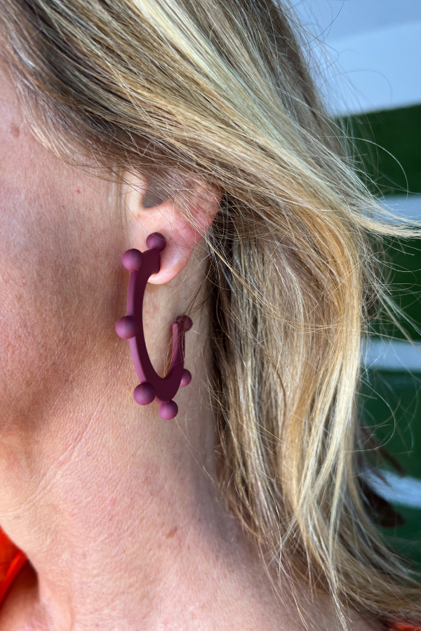 Astrid Earrings, garnet