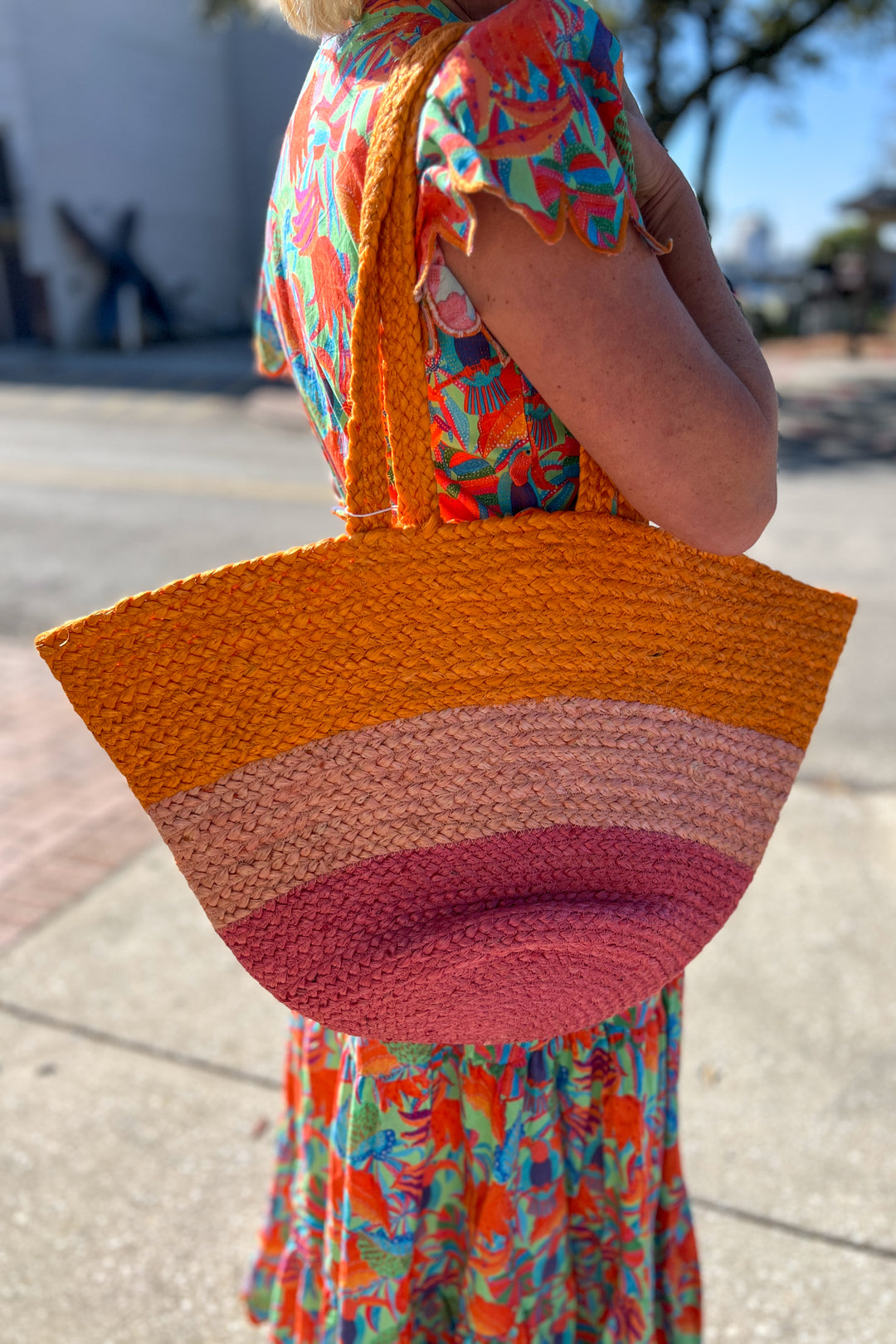 Liza tote bag, sunset