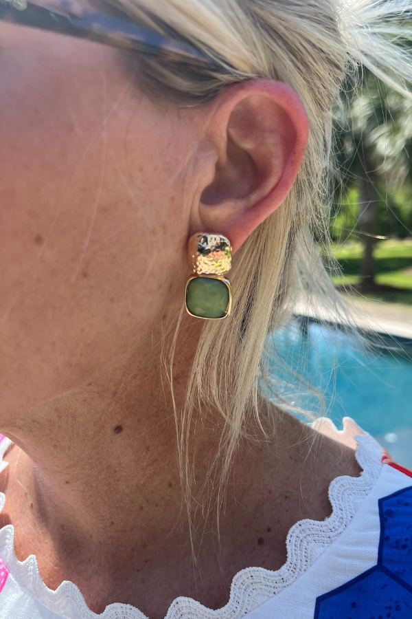 Beglin Earrings, olive
