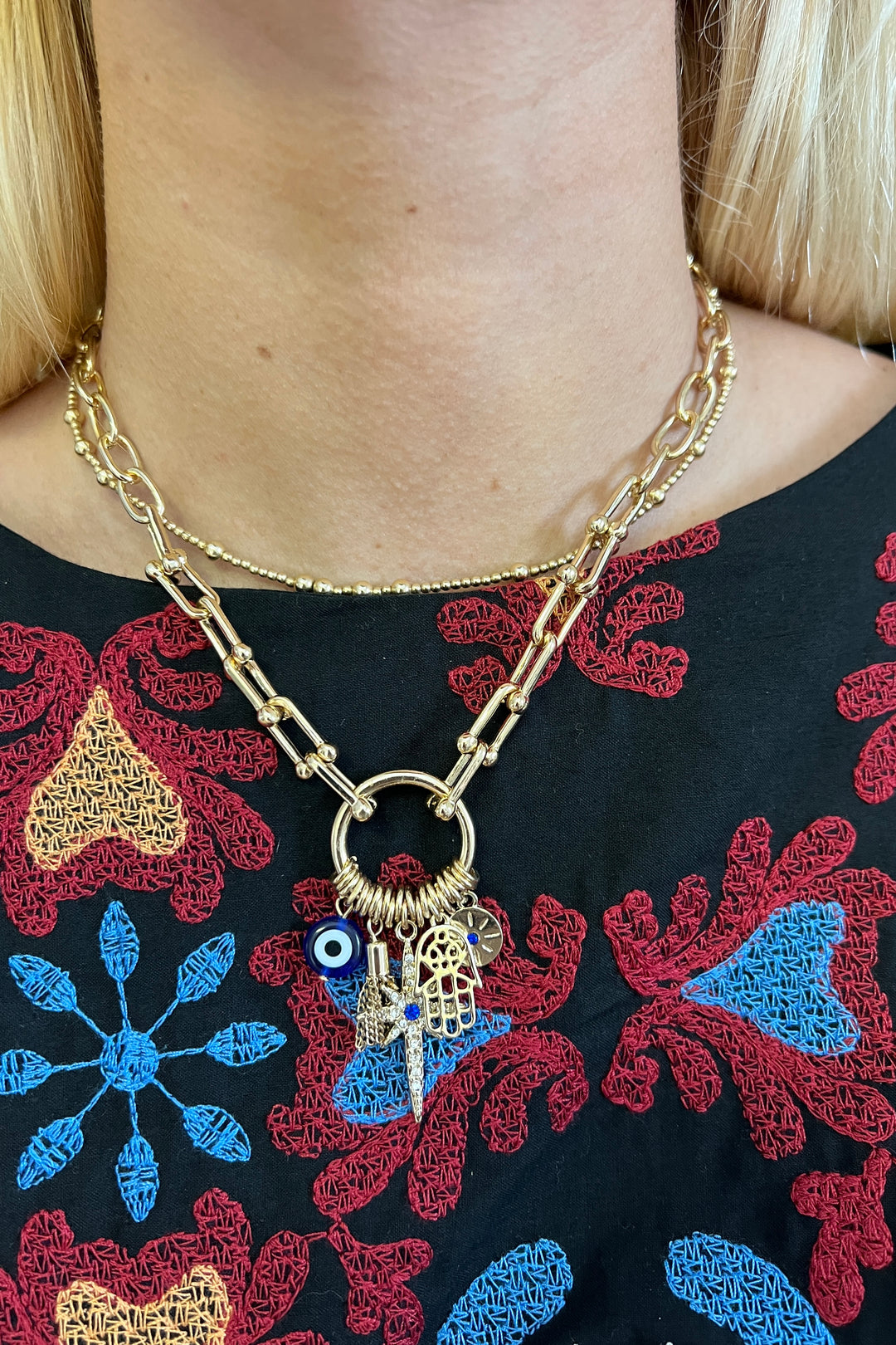 Starburst Charm Necklace