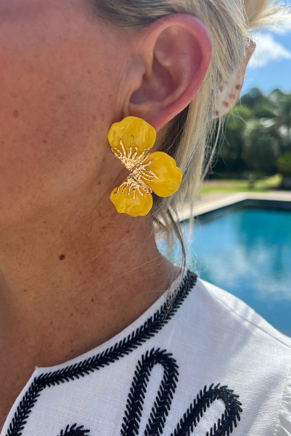 Sadler Earrings, yellow