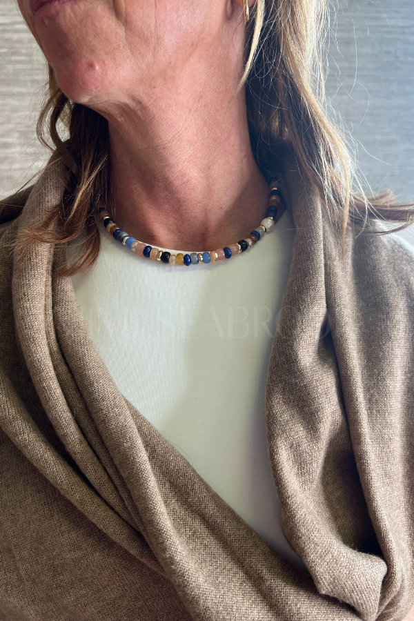Steamboat Stone & Mixed Bead necklace