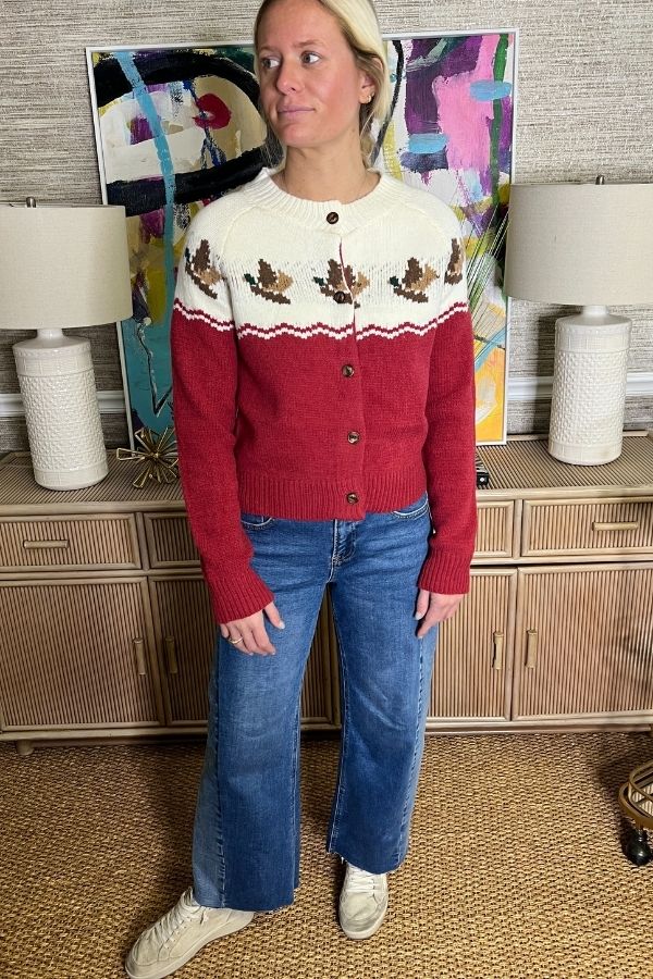 Duck Cardigan sweater