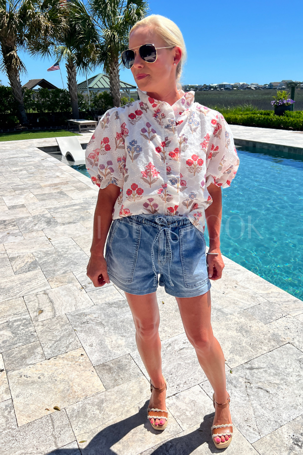 Aberdale top, red