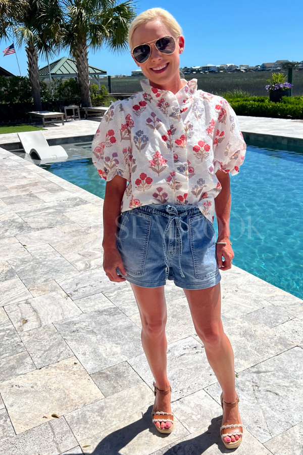 Aberdale top, red