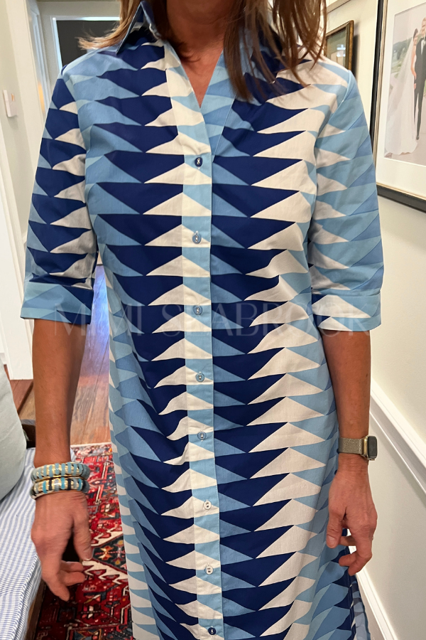 Abington dress, blue ocean