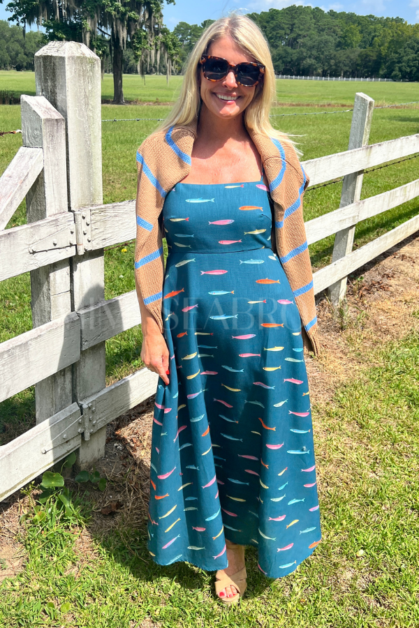 Ackerman dress, teal