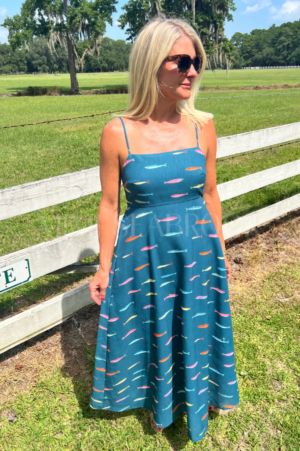 Ackerman dress, teal