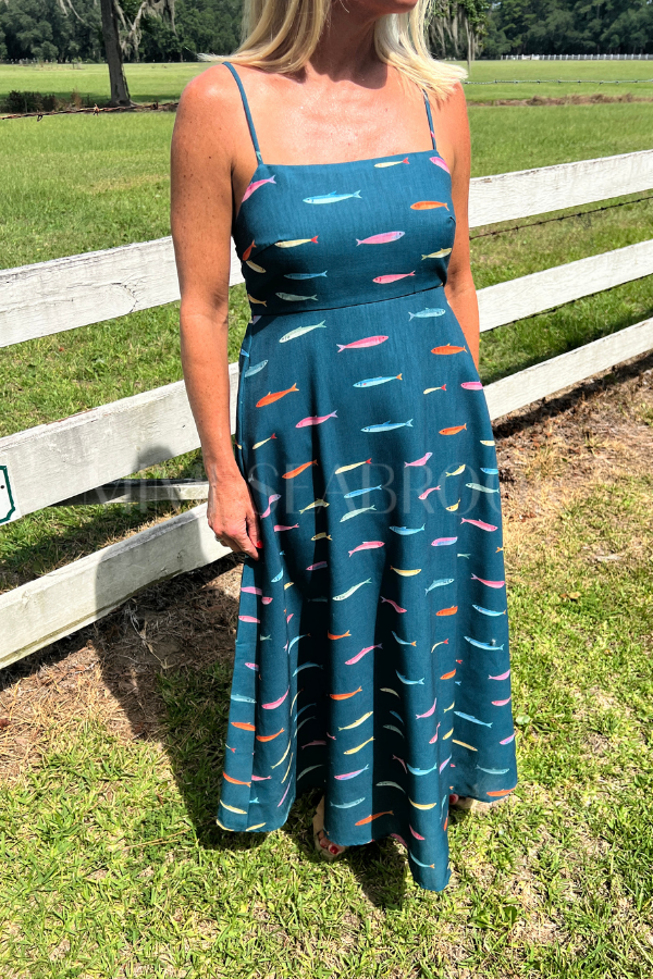 Ackerman dress, teal