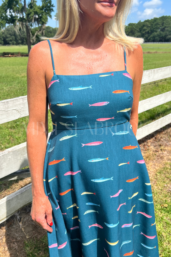 Ackerman dress, teal