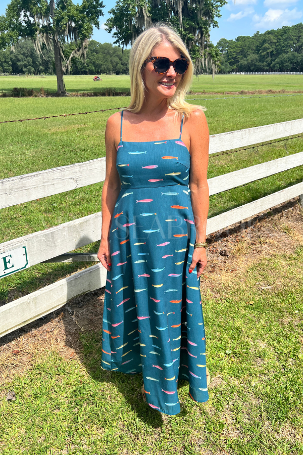 Ackerman dress, teal