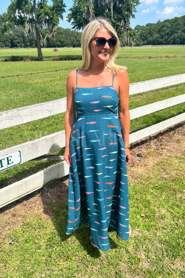 Ackerman dress, teal