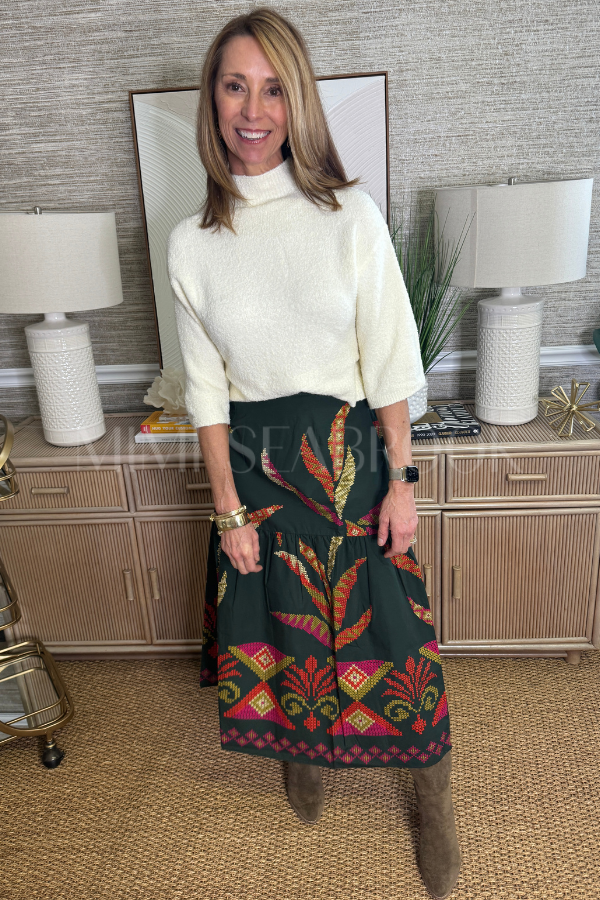 Ada Skirt, Forest Print