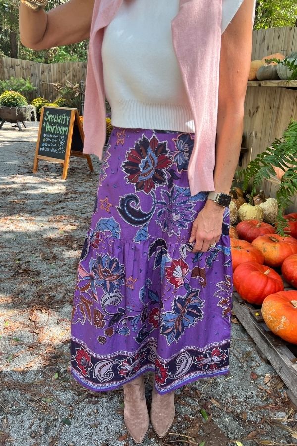 Ada skirt, purple sparkle