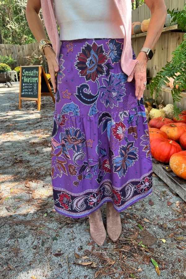 Ada skirt, purple sparkle