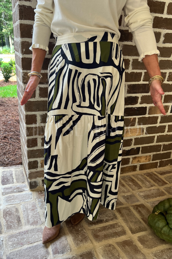 Ada skirt, zebra print