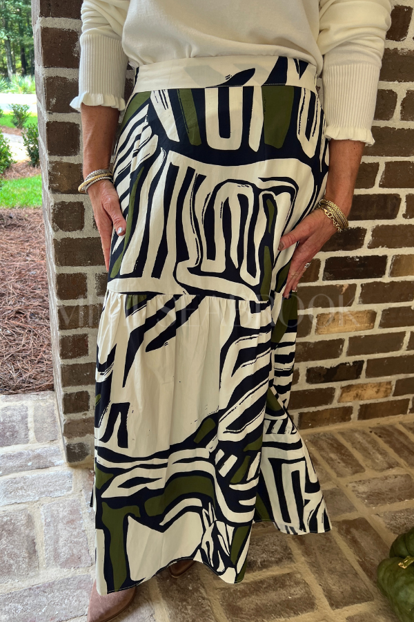 Ada skirt, zebra print