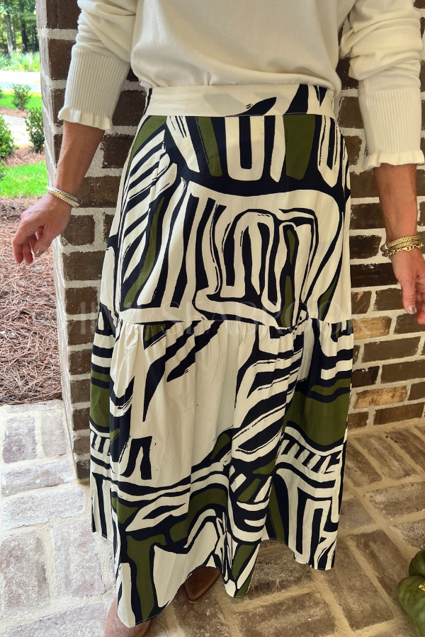 Ada skirt, zebra print