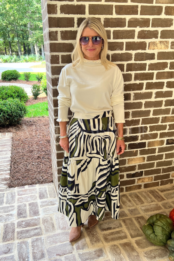 Ada skirt, zebra print