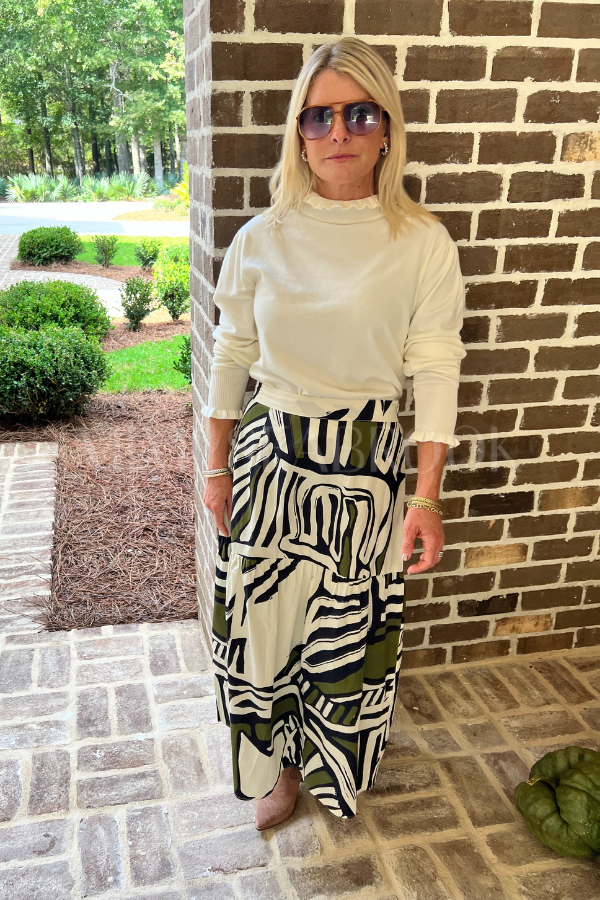 Ada skirt, zebra print
