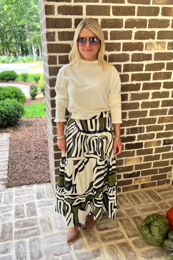 Ada skirt, zebra print