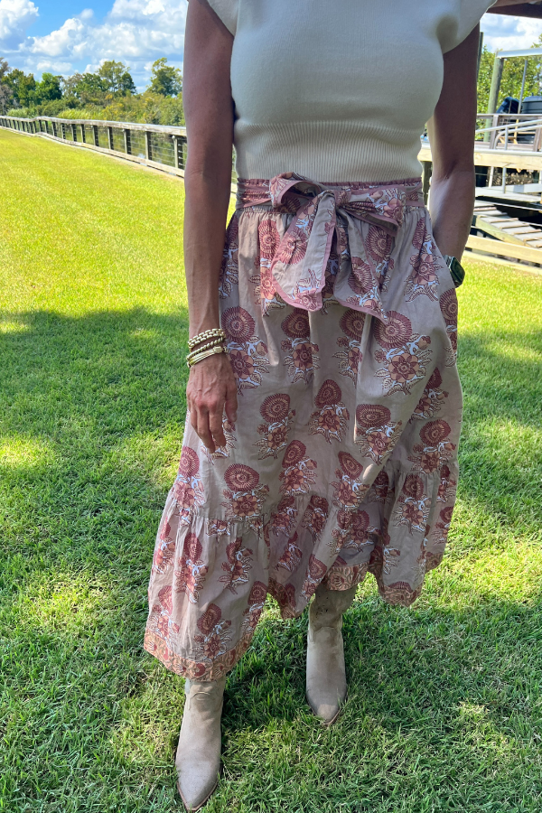 Addison Skirt, Toasted Oak