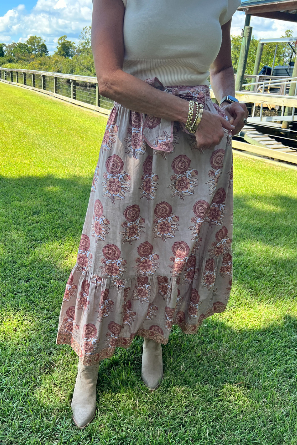 Addison Skirt, Toasted Oak