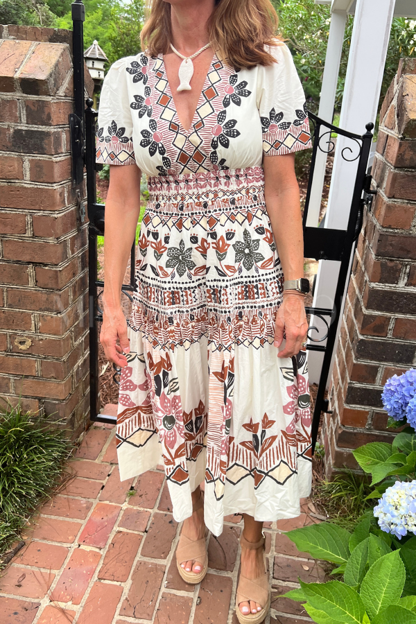 Ainika Rustic Flowers Maxi Dress by Farm Rio