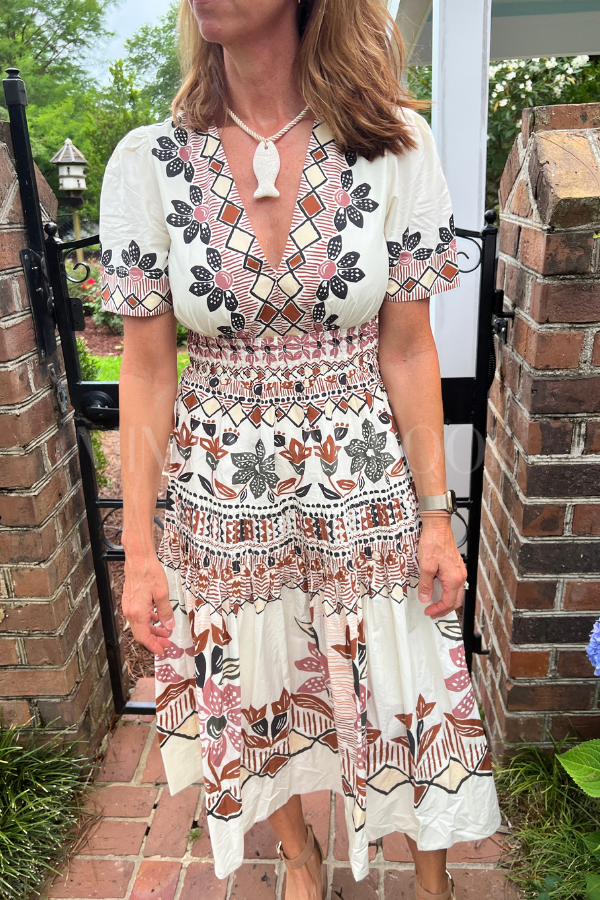 Ainika Rustic Flowers Maxi Dress by Farm Rio