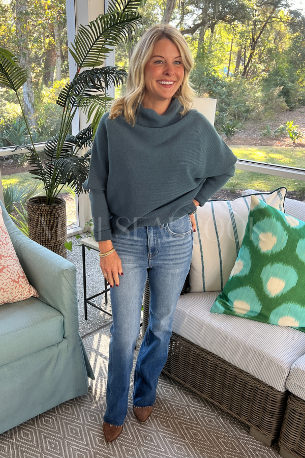 Alana sweater, lagoon