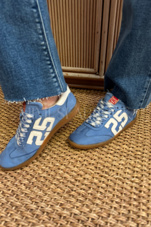 Alena sneakers, blue suede
