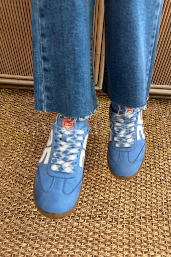 Alena sneakers, blue suede