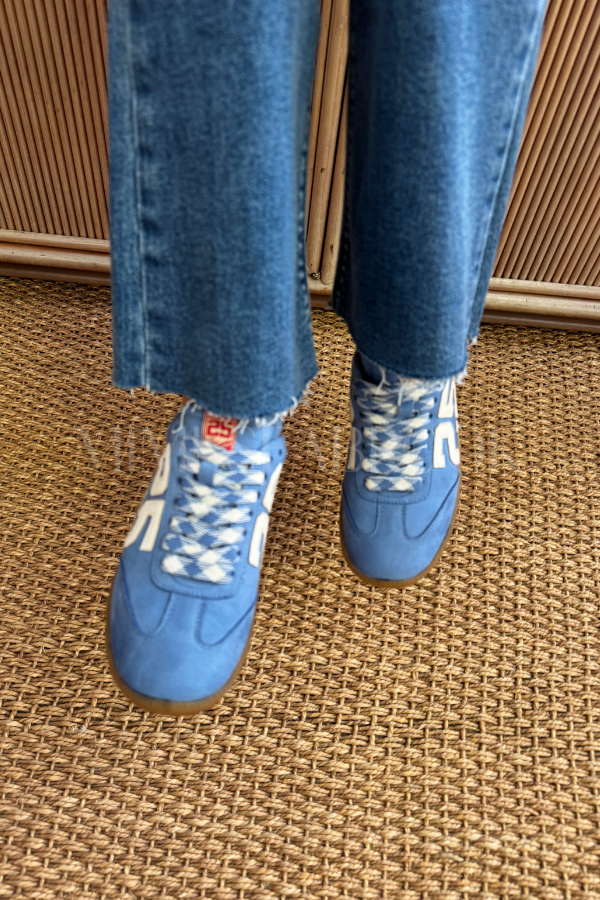 Alena sneakers, blue suede