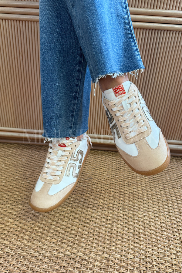 Alena sneakers, white gold