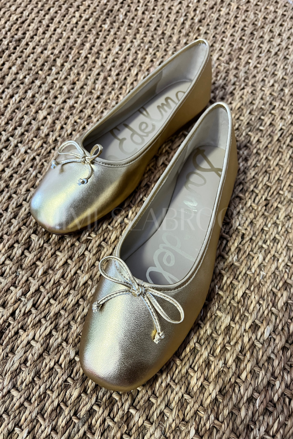 Alie flats, amber gold by Sam Edelman
