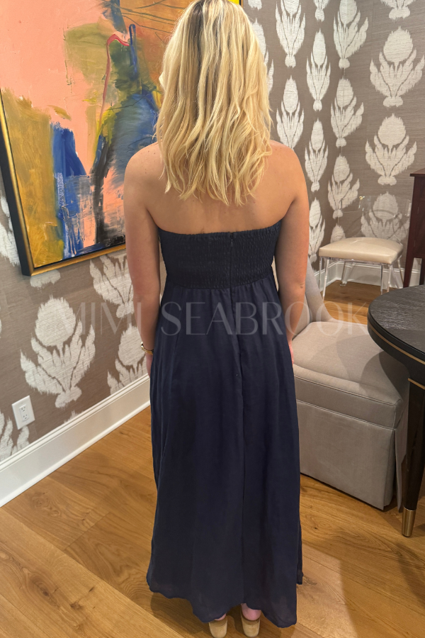 Alora Linen Maxi Dress by Lusana