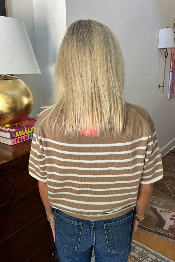 Alston top, mocha cream