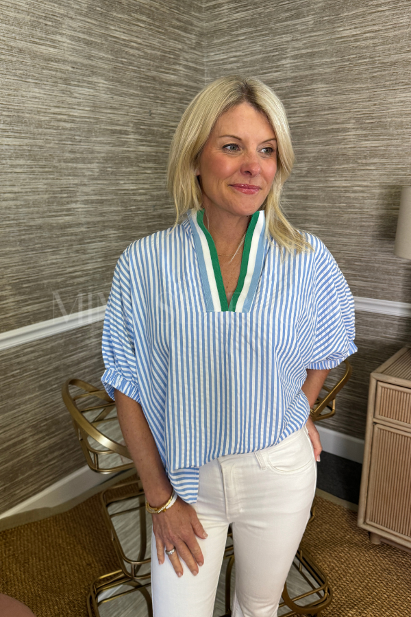 Alton top, blue
