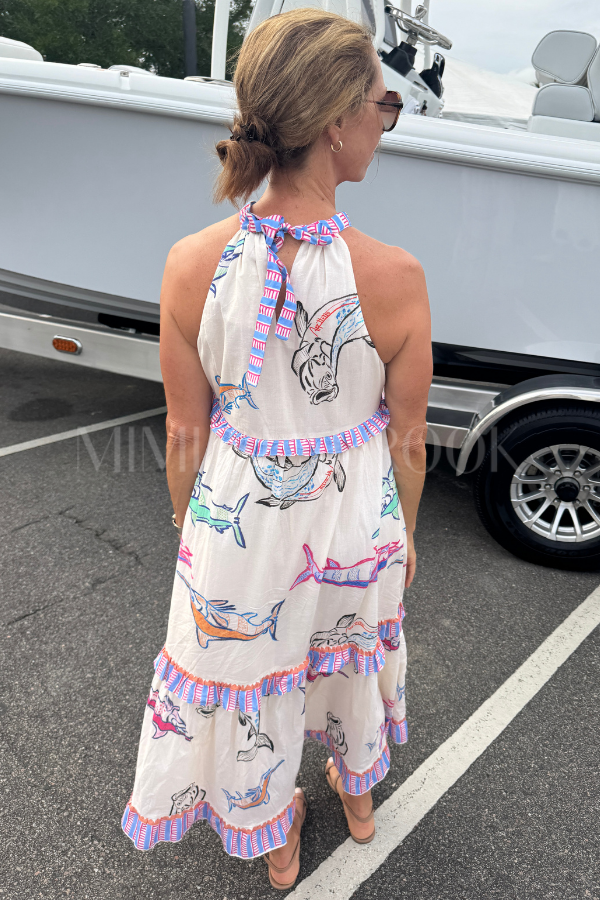 Alys Beach Dress by King + Pitt, chroma reef print (pre-order)