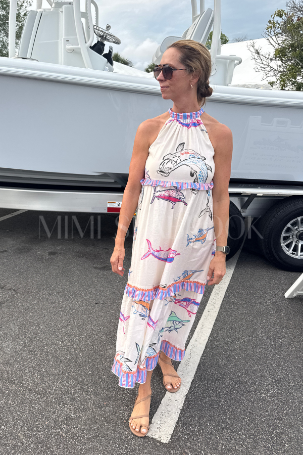 Alys Beach Dress by King + Pitt, chroma reef print (pre-order)