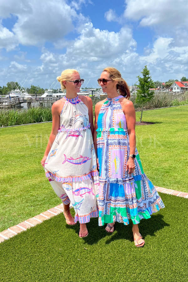 Alys Beach Dress by King + Pitt, chroma reef print (pre-order)