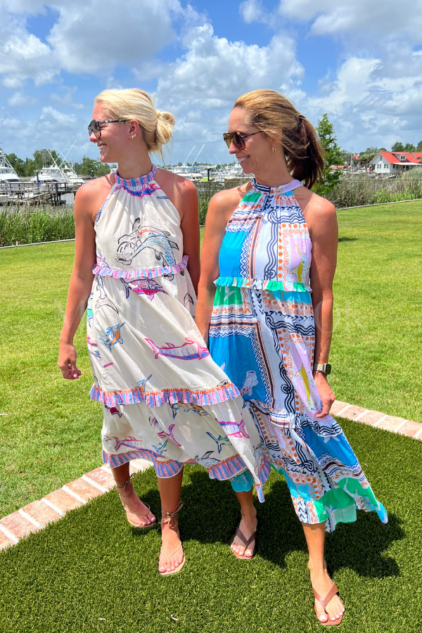 Alys Beach Dress by King + Pitt, chroma reef print (pre-order)