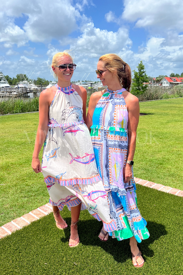 Alys Beach Dress by King + Pitt, chroma reef print (pre-order)