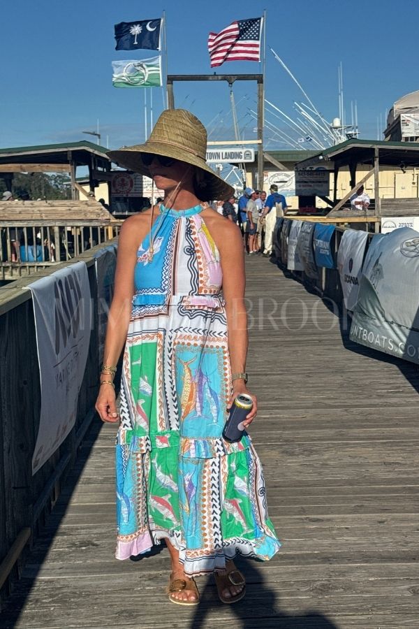 Alys Beach Dress by King + Pitt, conch republic print (pre-order)