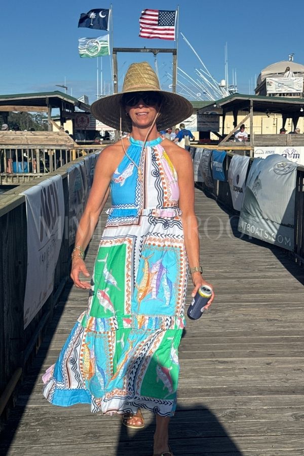 Alys Beach Dress by King + Pitt, conch republic print (pre-order)