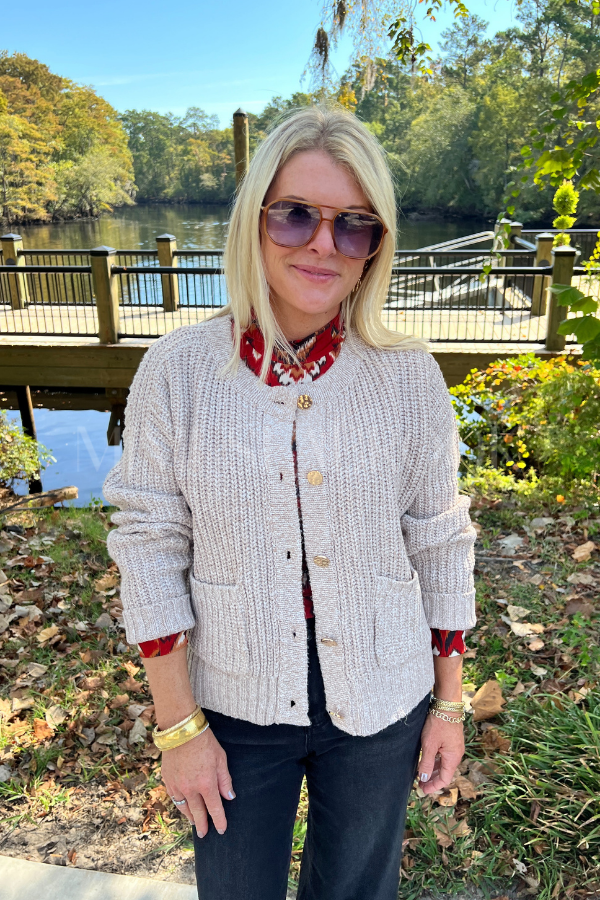 Ames cardigan sweater, oatmeal