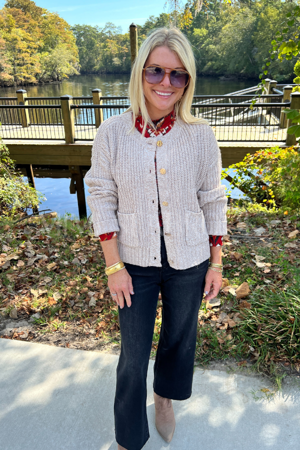 Ames cardigan sweater, oatmeal