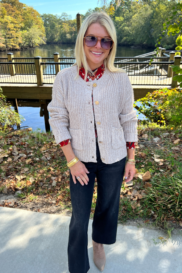 Ames cardigan sweater, oatmeal