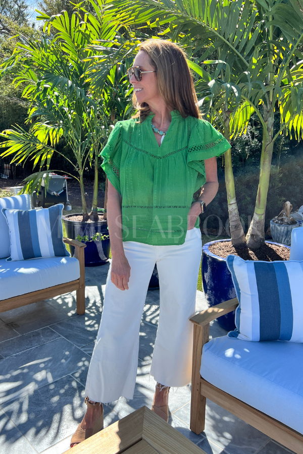 Amity top, green